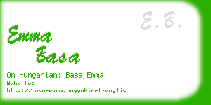 emma basa business card